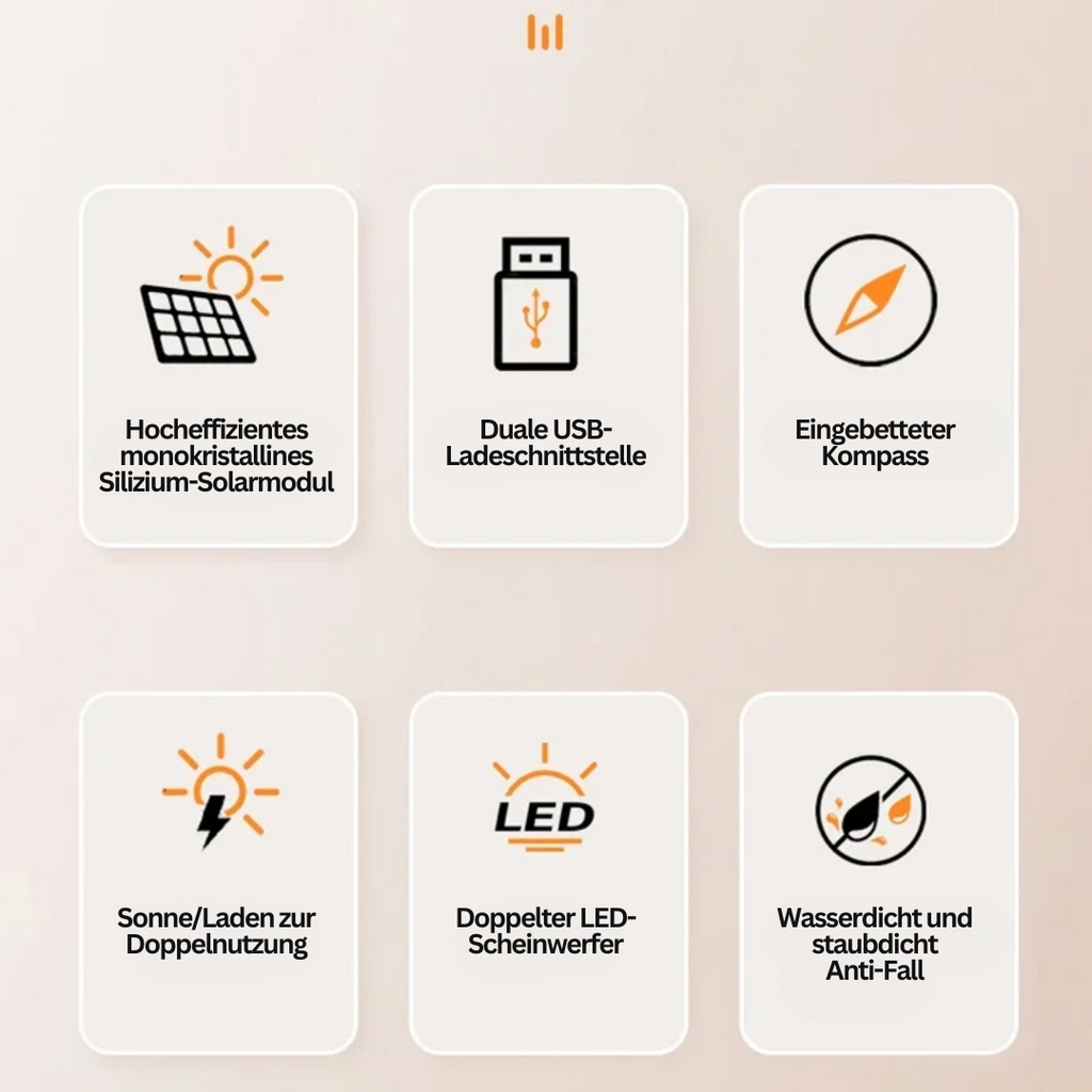 Solcelledrevet Powerbank med lommelygte – SolarCharge Pro