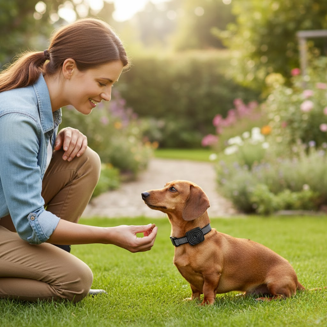 Hundebellhalsband | Anti Bell Halsband til Hunde | BellFrei