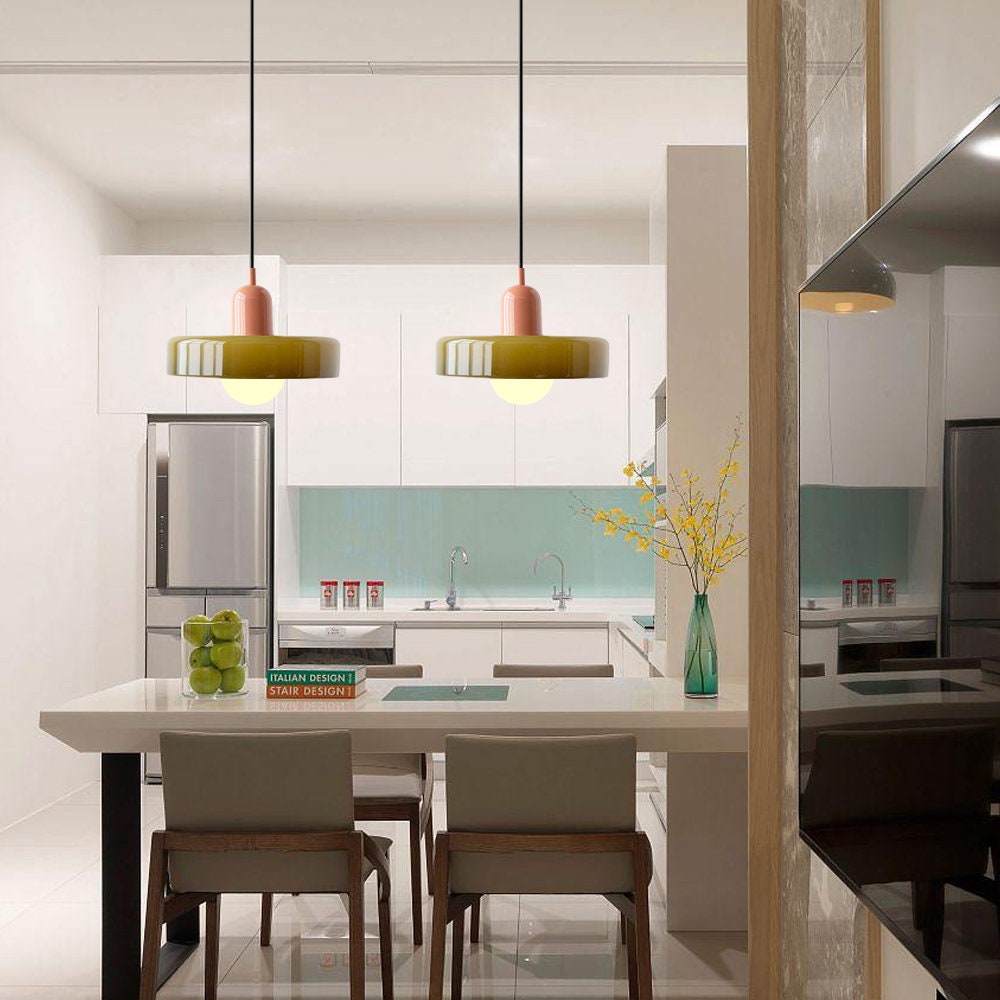 Liora Bauhaus Glas Pendelampe med Højdejustering
