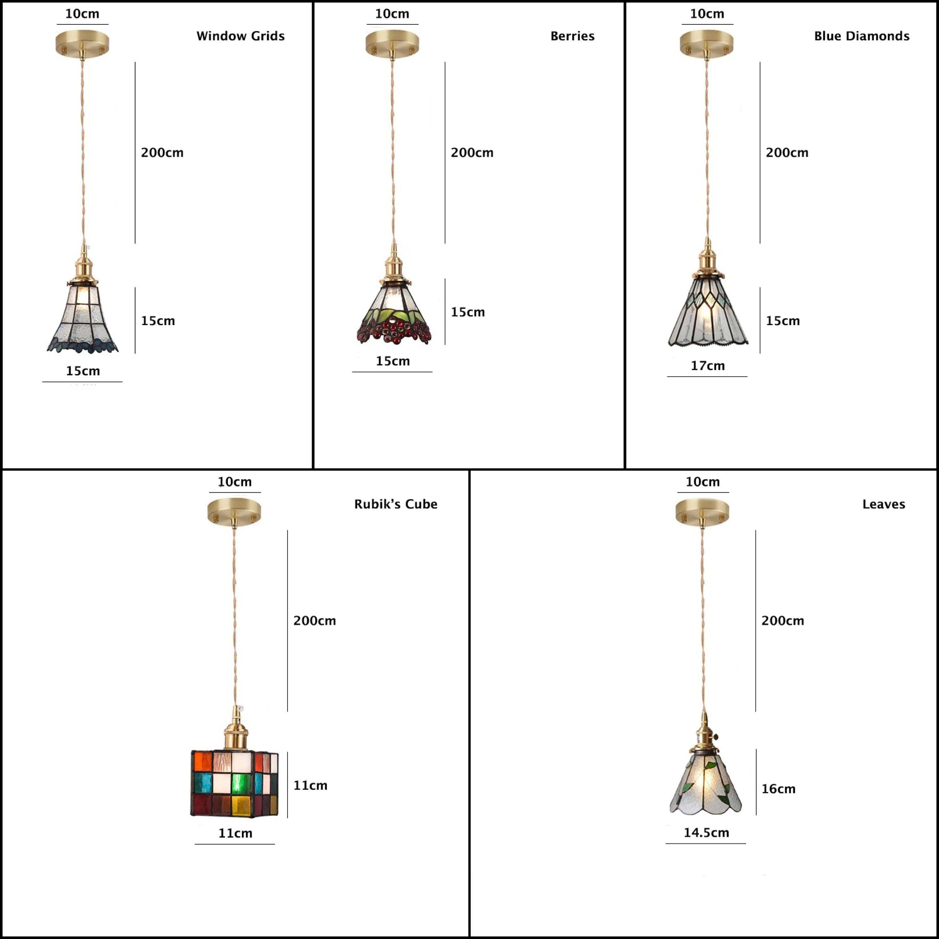 Mirella Vintage Glaspendelampe Med LED Pære