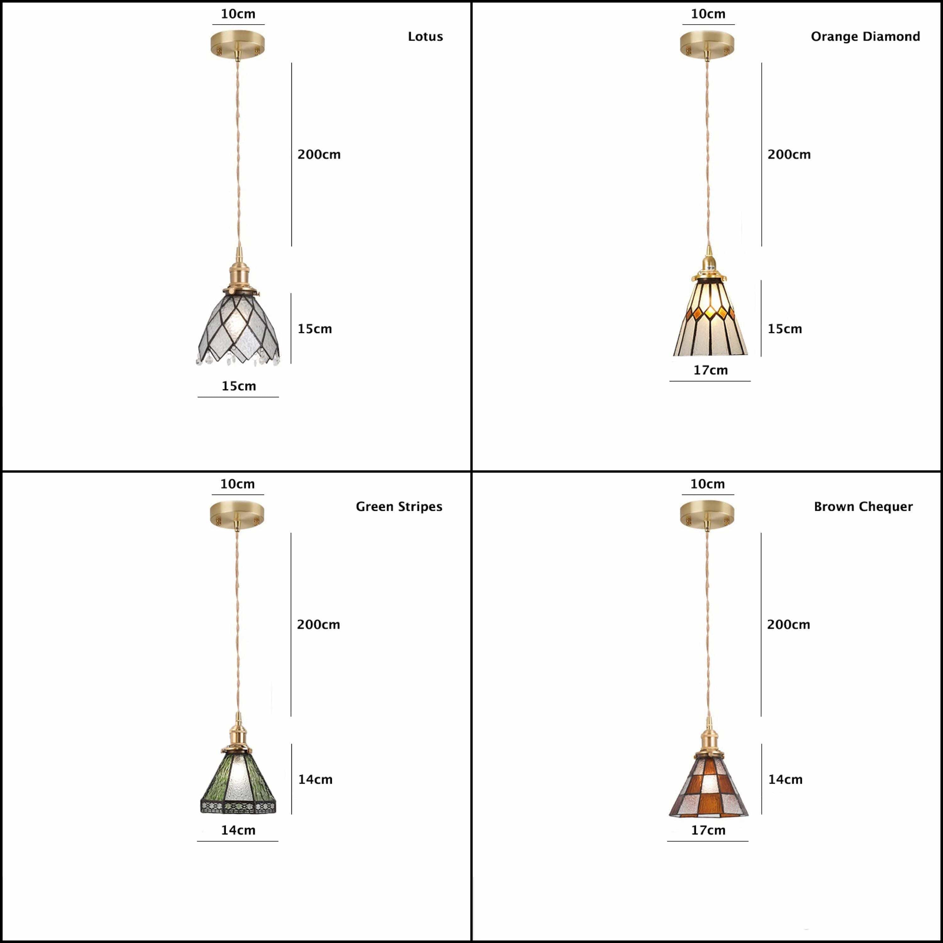 Mirella Vintage Glaspendelampe Med LED Pære