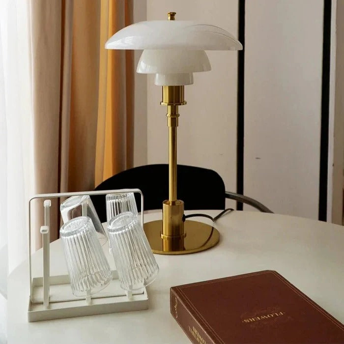 Dimmbar Rund Bordlampe