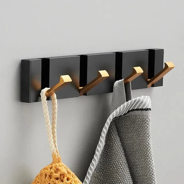 Foldbar Metal Vægkrog med Flere Kroge – Pladsbesparende og Moderne