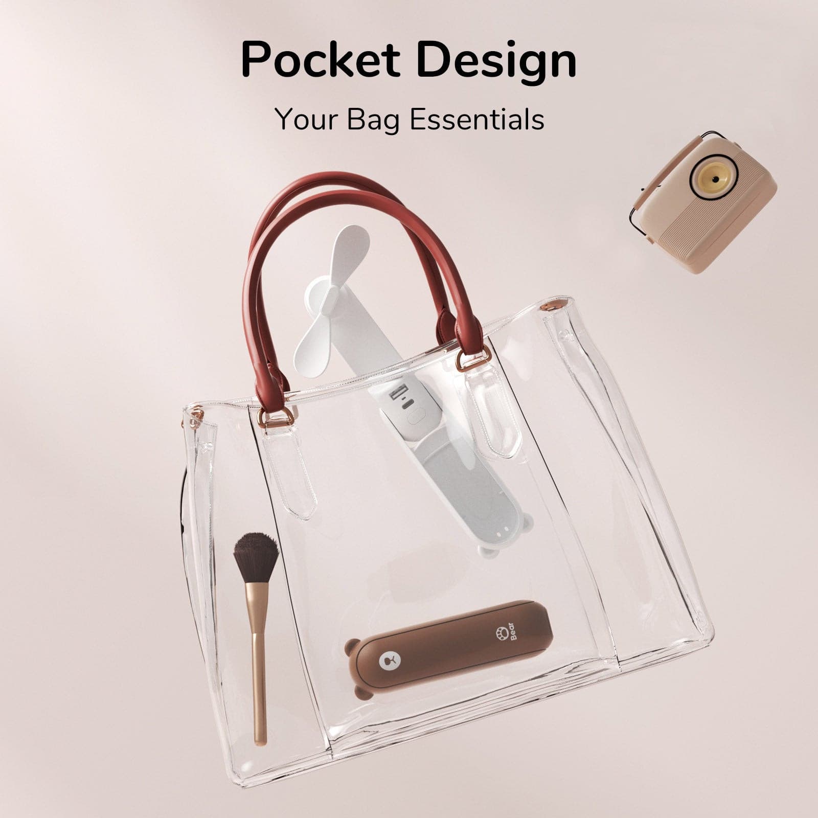 Håndventilator | Ventilator med USB & Lommelygte | LuftBuddy