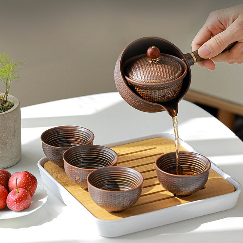 Aurelia Keramisk Teapot Sæt til Gongfu Te Tilberedning