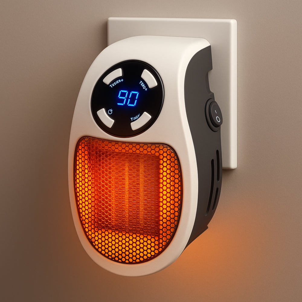 Keramisk varmeblæser | Varme til stikkontakt | Stille mini varmeblæser | ThermoDock