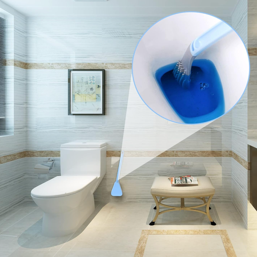 Silikone toiletbørste | Toiletbørste med holder | WC børste | Cleanova