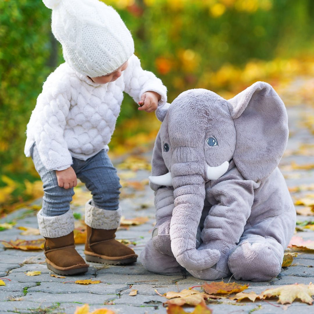 Krammedyr til børn og babyer | Plysdyr med blødt stof | MiniElefant