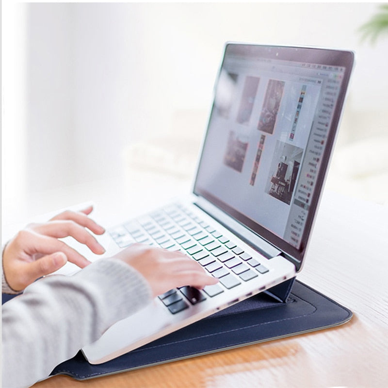 Laptop taske & Laptop stativ i 1 | Laptop sleeve & Holder | Stand taske