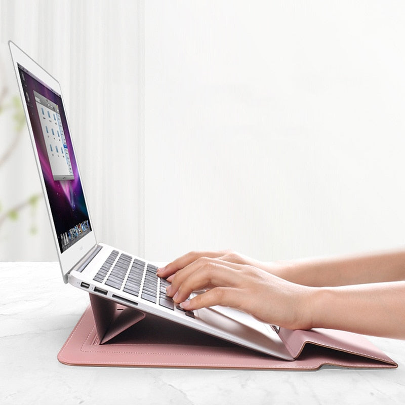 Laptop taske & Laptop stativ i 1 | Laptop sleeve & Holder | Stand taske