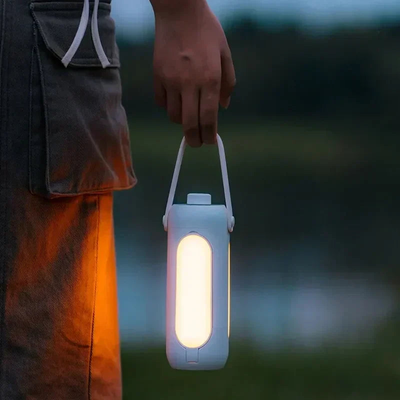Akku Bordlampe | Udendørs Campinglampe med Powerbank | LichtHeld
