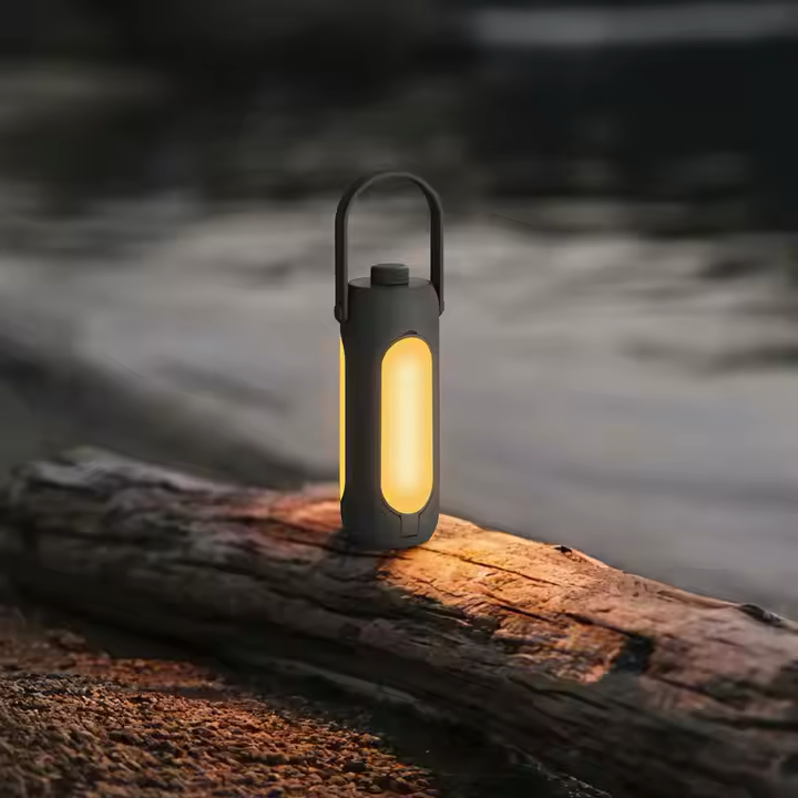 Akku Bordlampe | Udendørs Campinglampe med Powerbank | LichtHeld