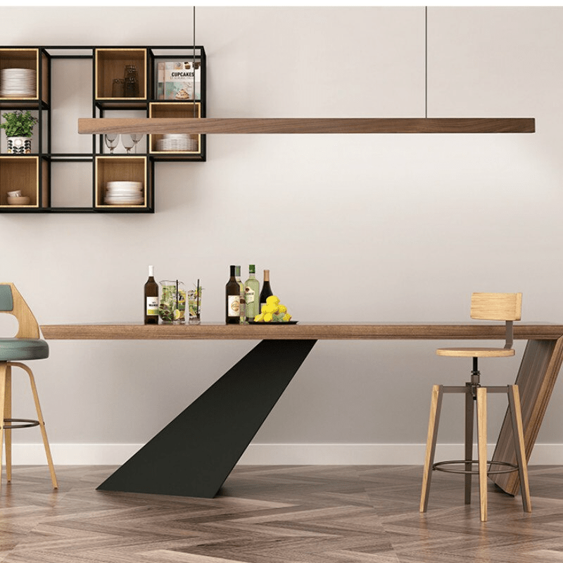 SolaraWood Højdejusterbar LED Pendellampe Til Spisestuer | Petprovac