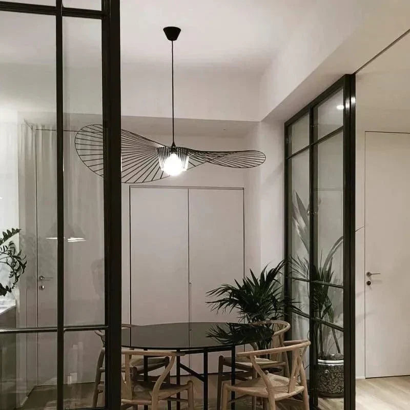 Vexaera Jernramme Kranse med Stofskærm, Art Deco Inspireret Belysning