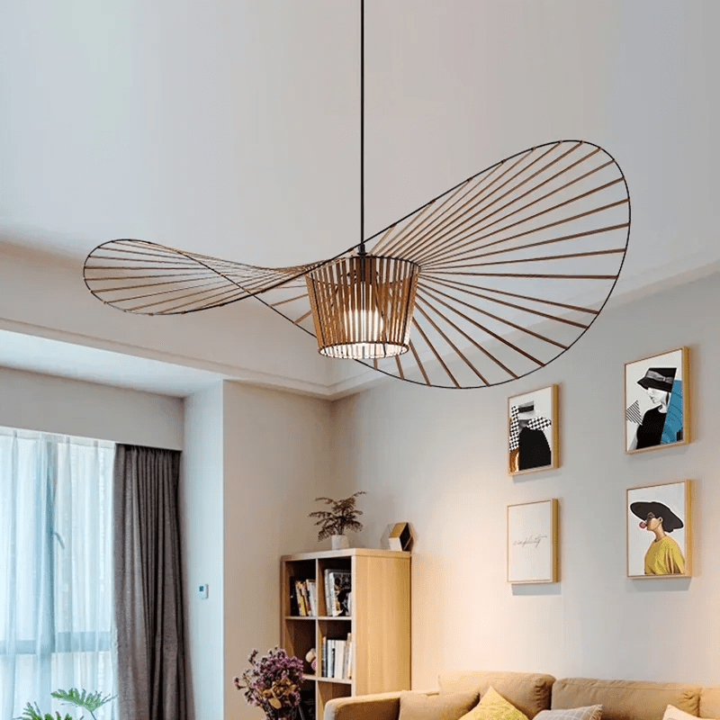 Vexaera Jernramme Kranse med Stofskærm, Art Deco Inspireret Belysning
