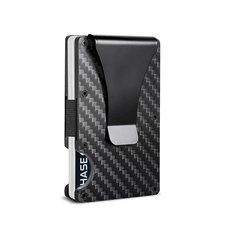 Titanium Matte Cobalt Kortholder – Slank & Stilfuld RFID-pung til Mænd & Kvinder