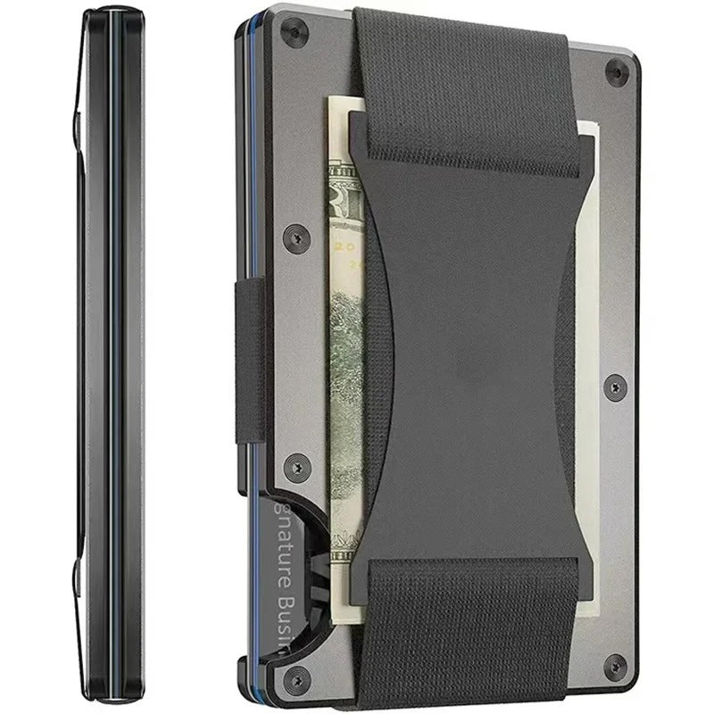 Kirrea Titanium Kortholder RFID Mat Kobalt Slank Unisex Tilbehør