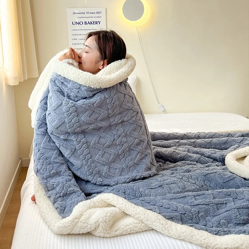 Vintertæppe Ekstra Blødt | Hygge Tæppe Til Sofa Og Seng