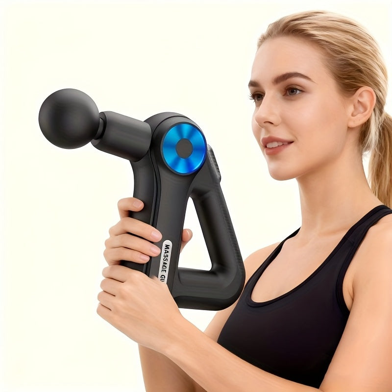 Massagepistol med 9 vedhæftninger | Massageapparat til nakke, ryg, fødder og mere | Massage Gun | Pulsevia