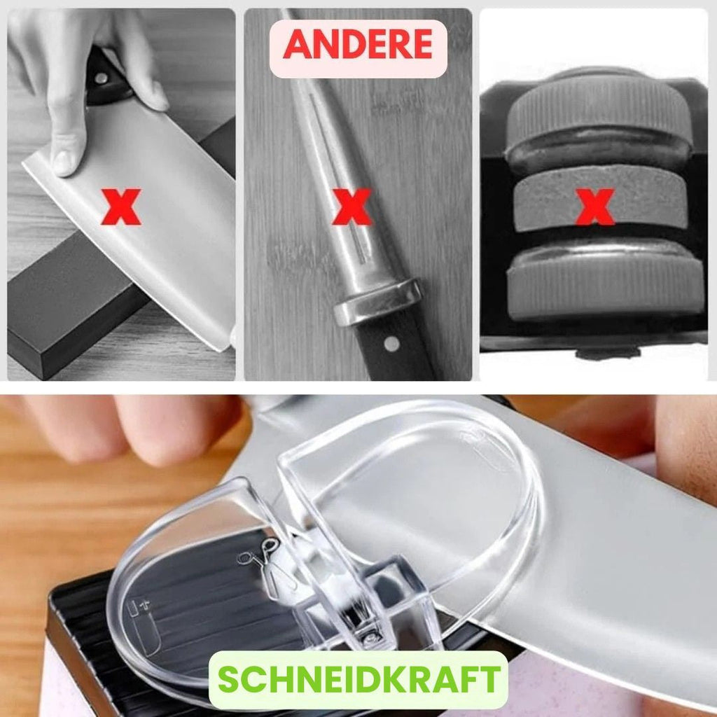 Messerskarper | Nem skæring af knive | Elektrisk knivsliber | Scheidkraft