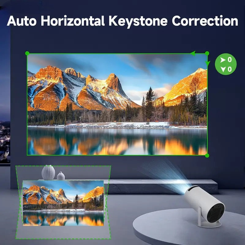 Smart 4K Mini Projektor med Dual WiFi og Bluetooth-forbindelse
