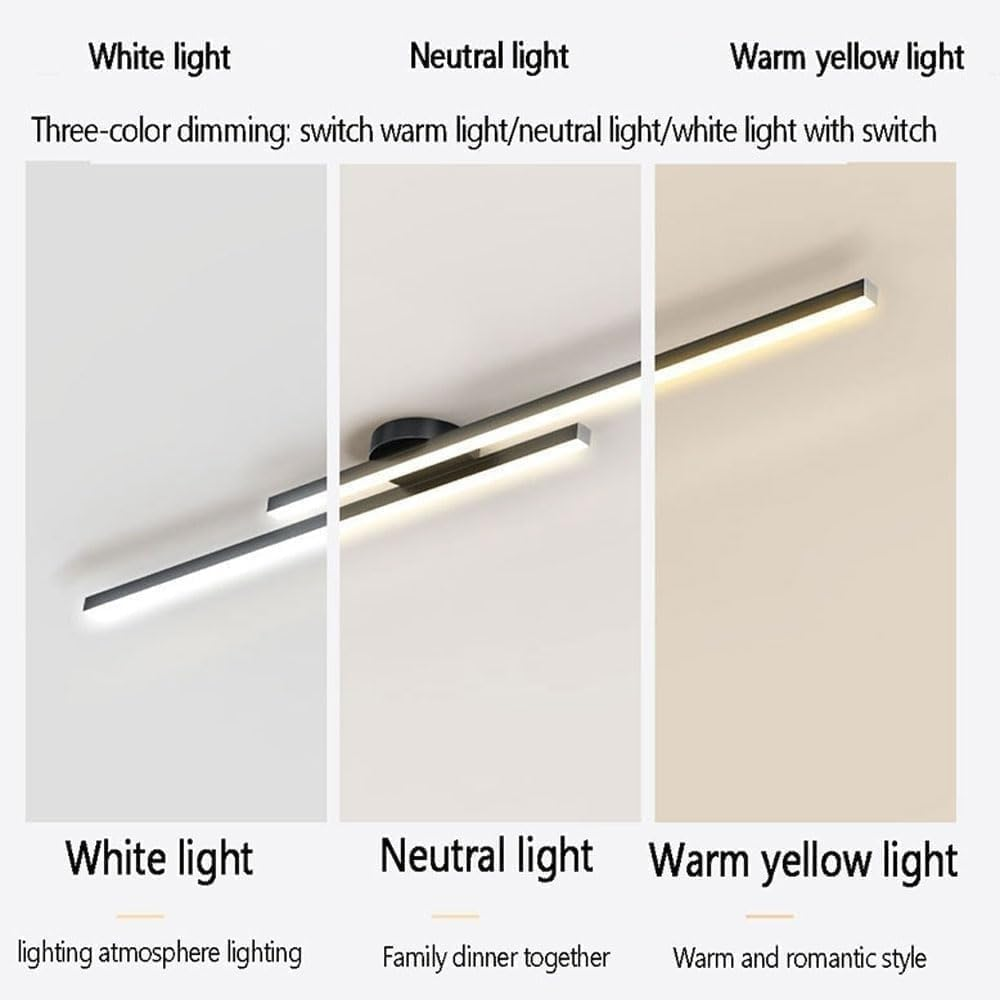 Moderne Aluminium Semi Flush Mount LED Loftlampe