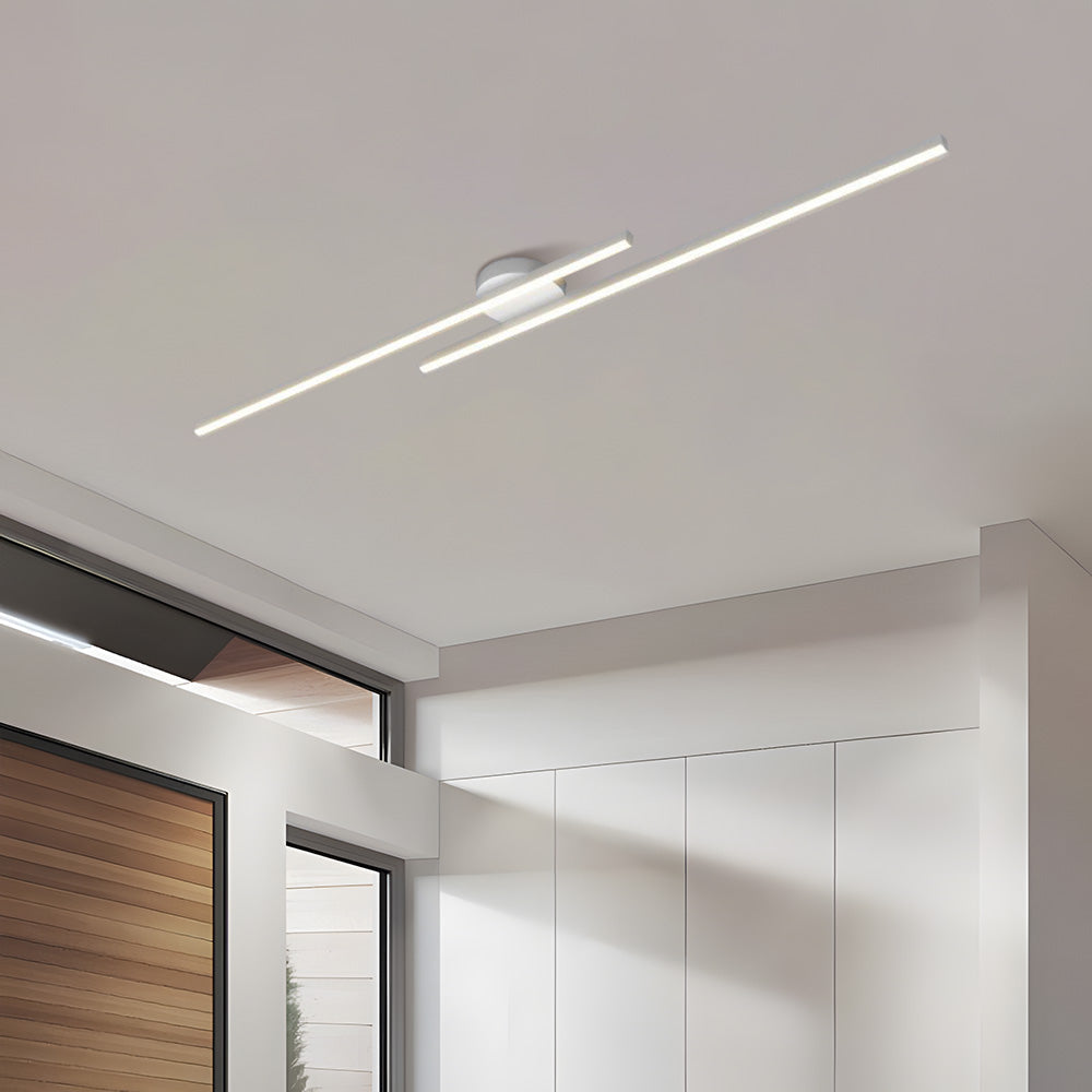 Moderne Aluminium Semi Flush Mount LED Loftlampe