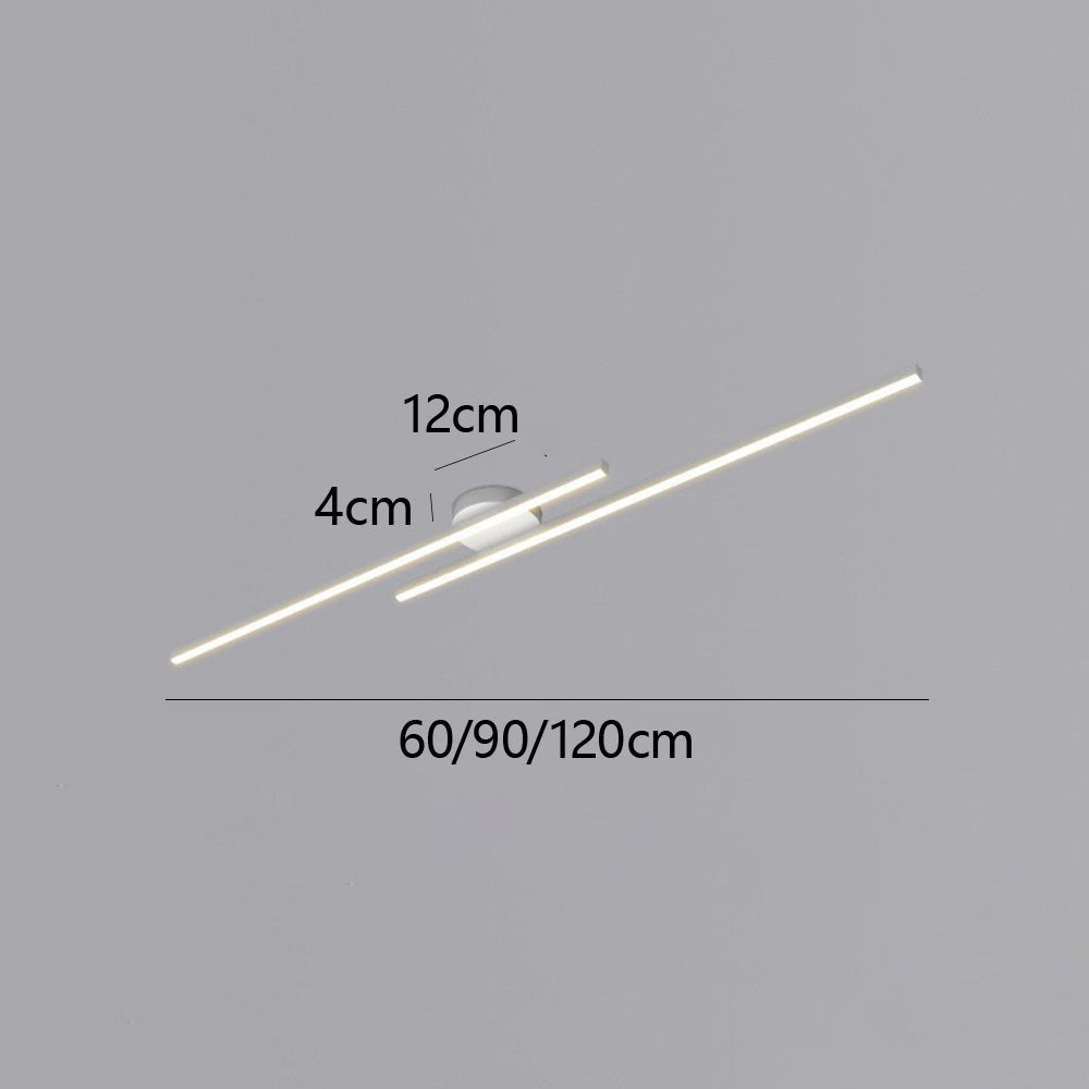 Moderne Aluminium Semi Flush Mount LED Loftlampe