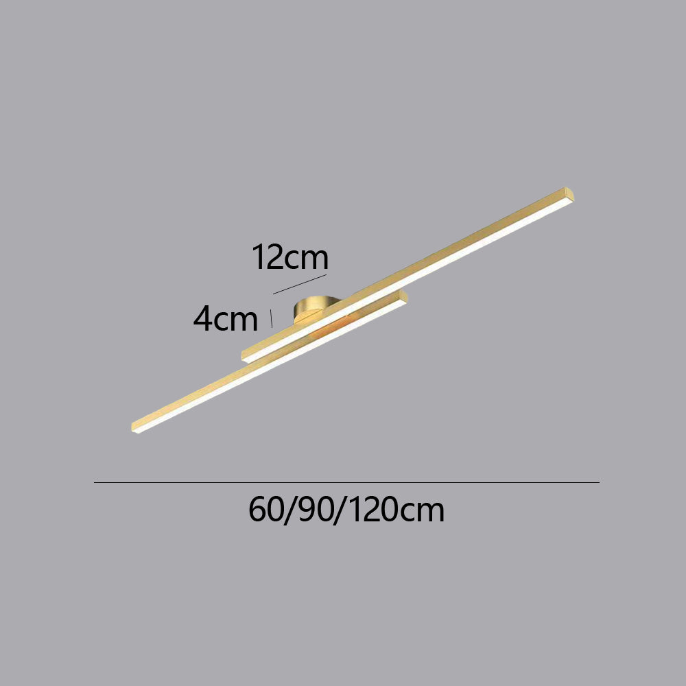 Moderne Aluminium Semi Flush Mount LED Loftlampe