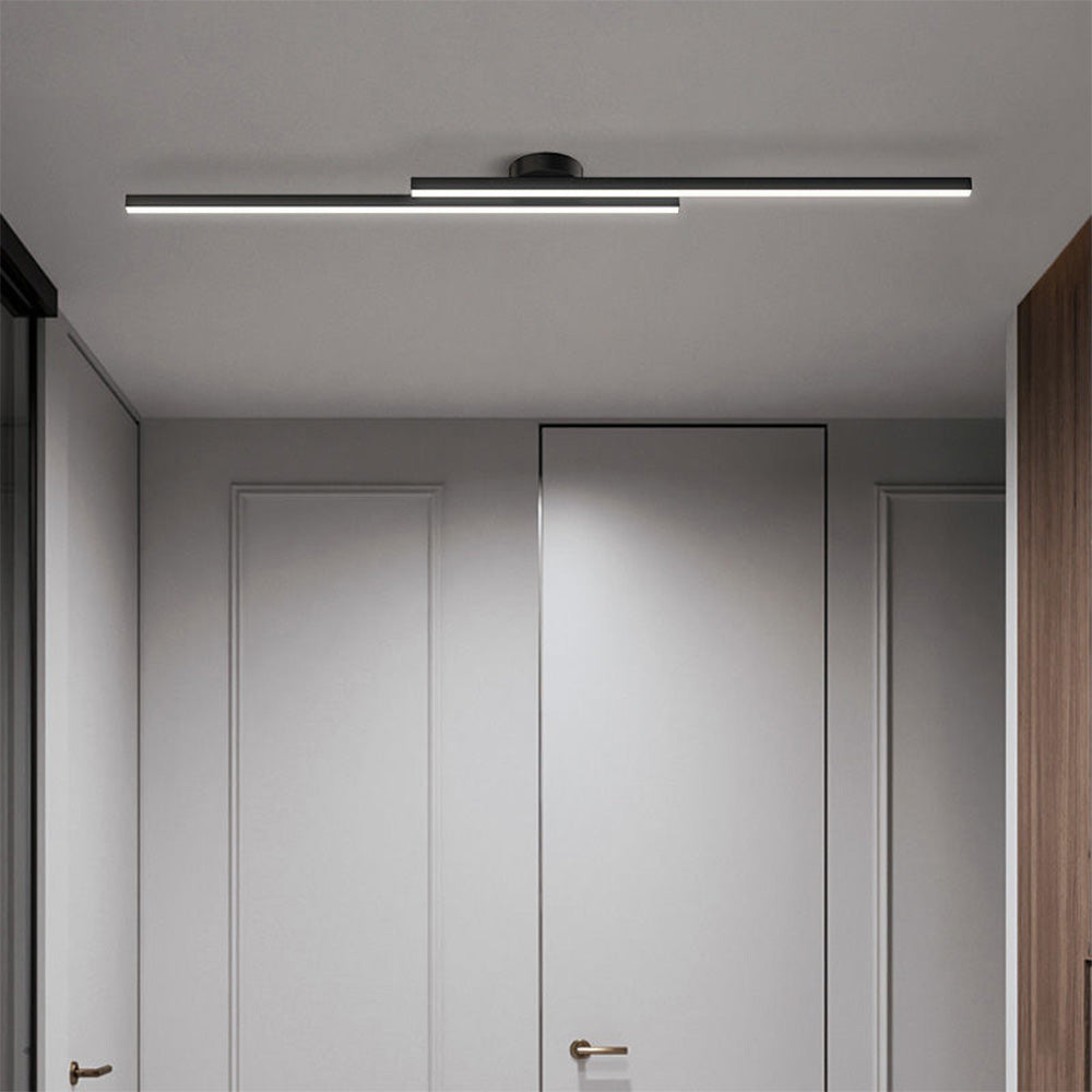 Moderne Aluminium Semi Flush Mount LED Loftlampe