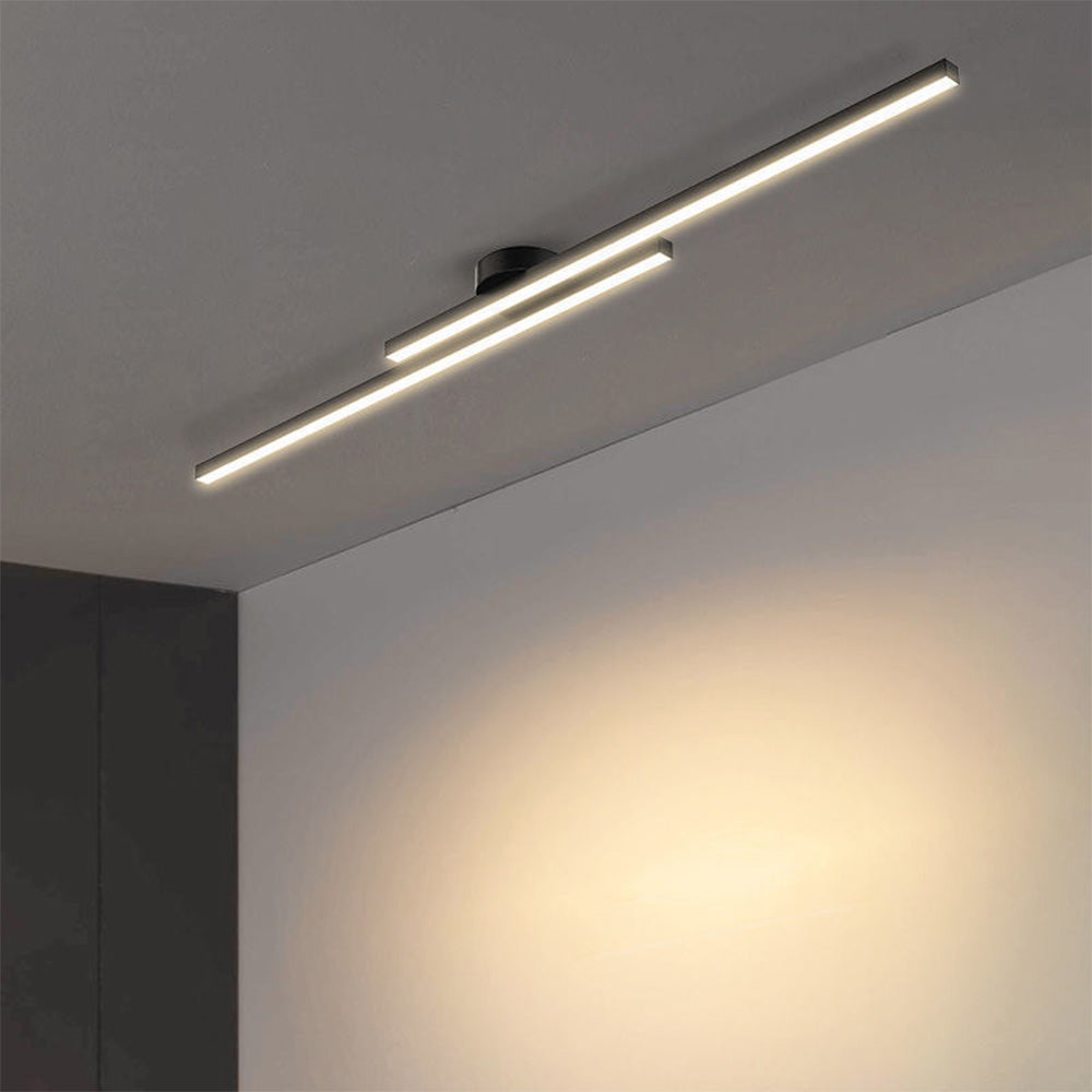 Moderne Aluminium Semi Flush Mount LED Loftlampe