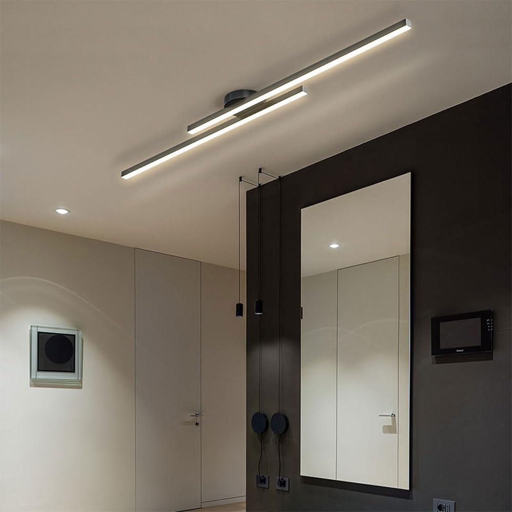 Moderne Aluminium Semi Flush Mount LED Loftlampe
