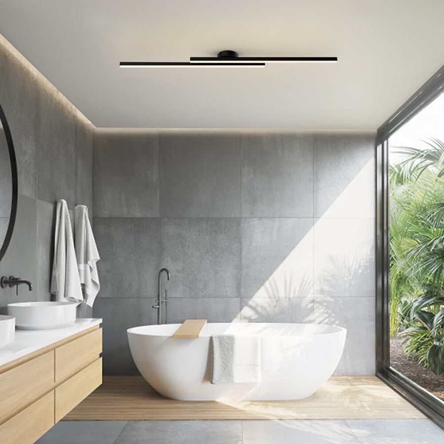 Moderne Aluminium Semi Flush Mount LED Loftlampe