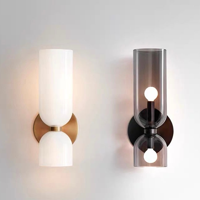 Moderne Glas Twin Væglampe til Stilfulde Interiører