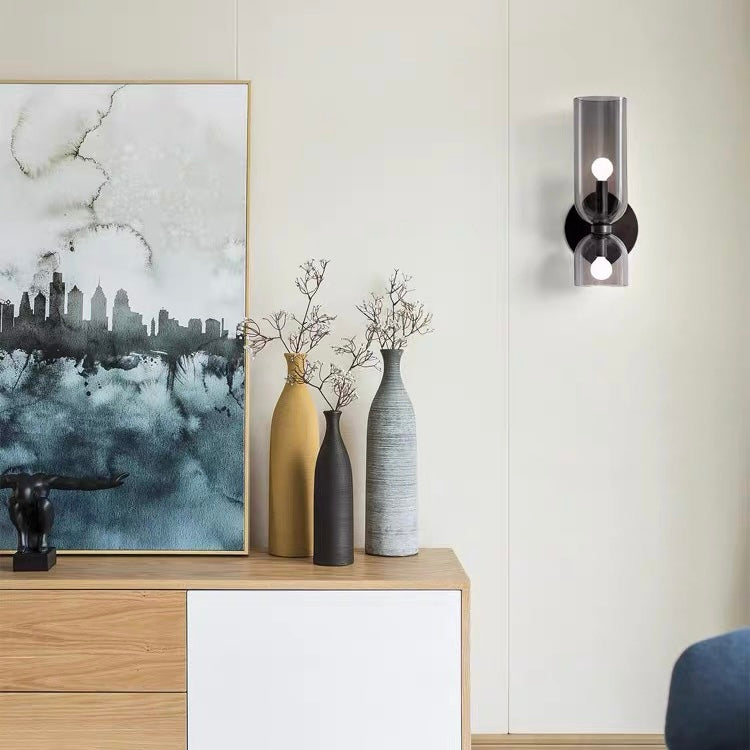Moderne Glas Twin Væglampe til Stilfulde Interiører