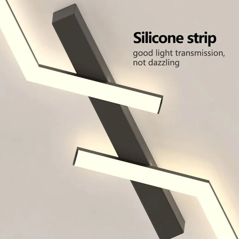 Moderne LED Loftlampe med Slank Linje Design til Stilfuld Belysning