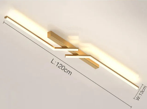Moderne LED Loftlampe med Slank Linje Design til Stilfuld Belysning
