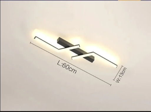Moderne LED Loftlampe med Slank Linje Design til Stilfuld Belysning