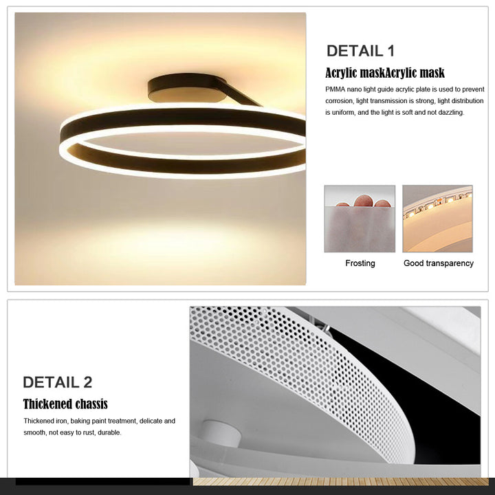 Minimalistisk LED Loftlampe - Metal Jern, Akryl
