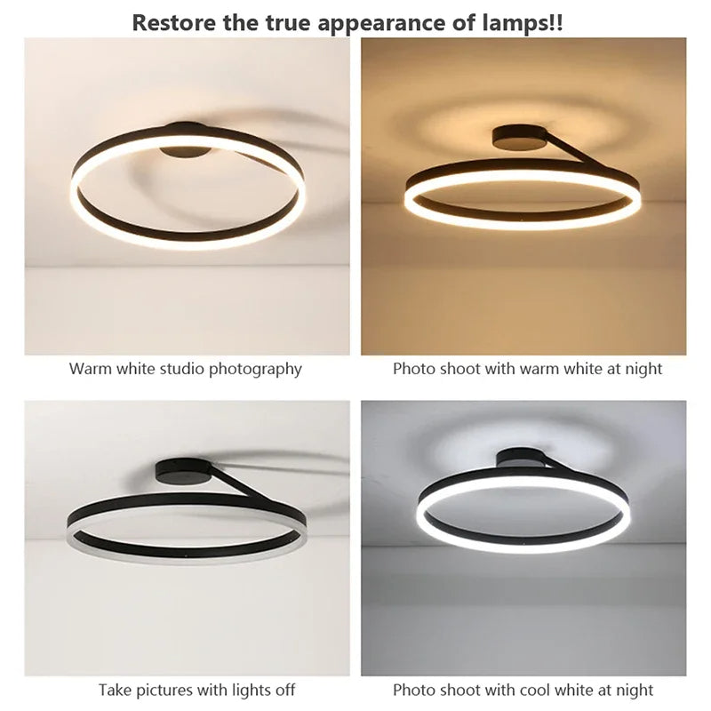 Minimalistisk LED Loftlampe - Metal Jern, Akryl