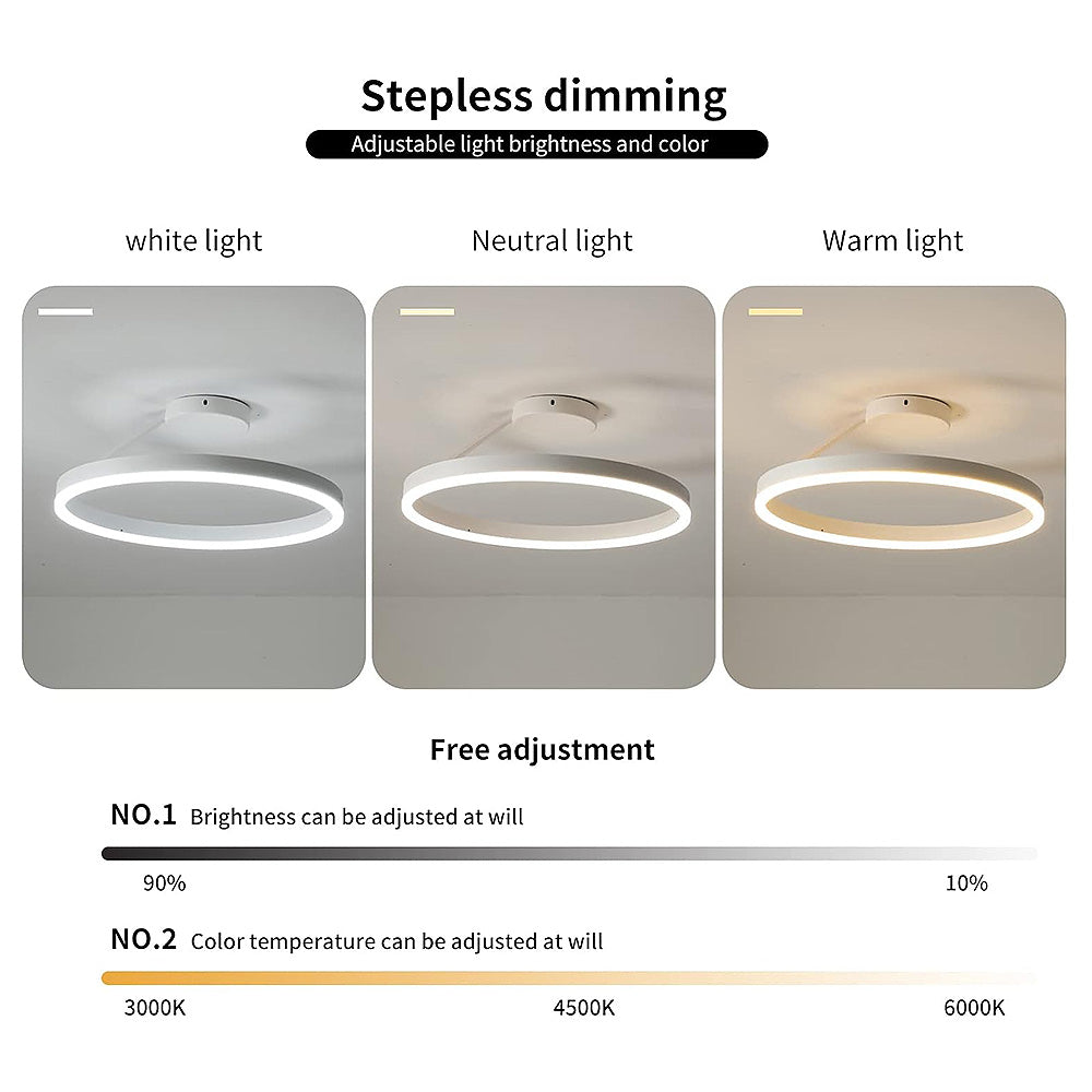 Minimalistisk LED Loftlampe - Metal Jern, Akryl