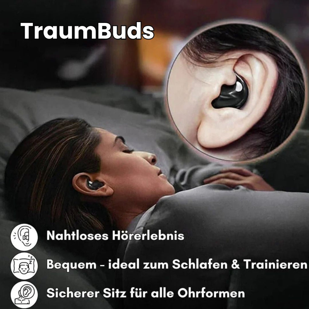 Ørepropper til søvn og hverdag | Ultraflade Bluetooth hovedtelefoner | Søvn hovedtelefoner | DrømmeBuds