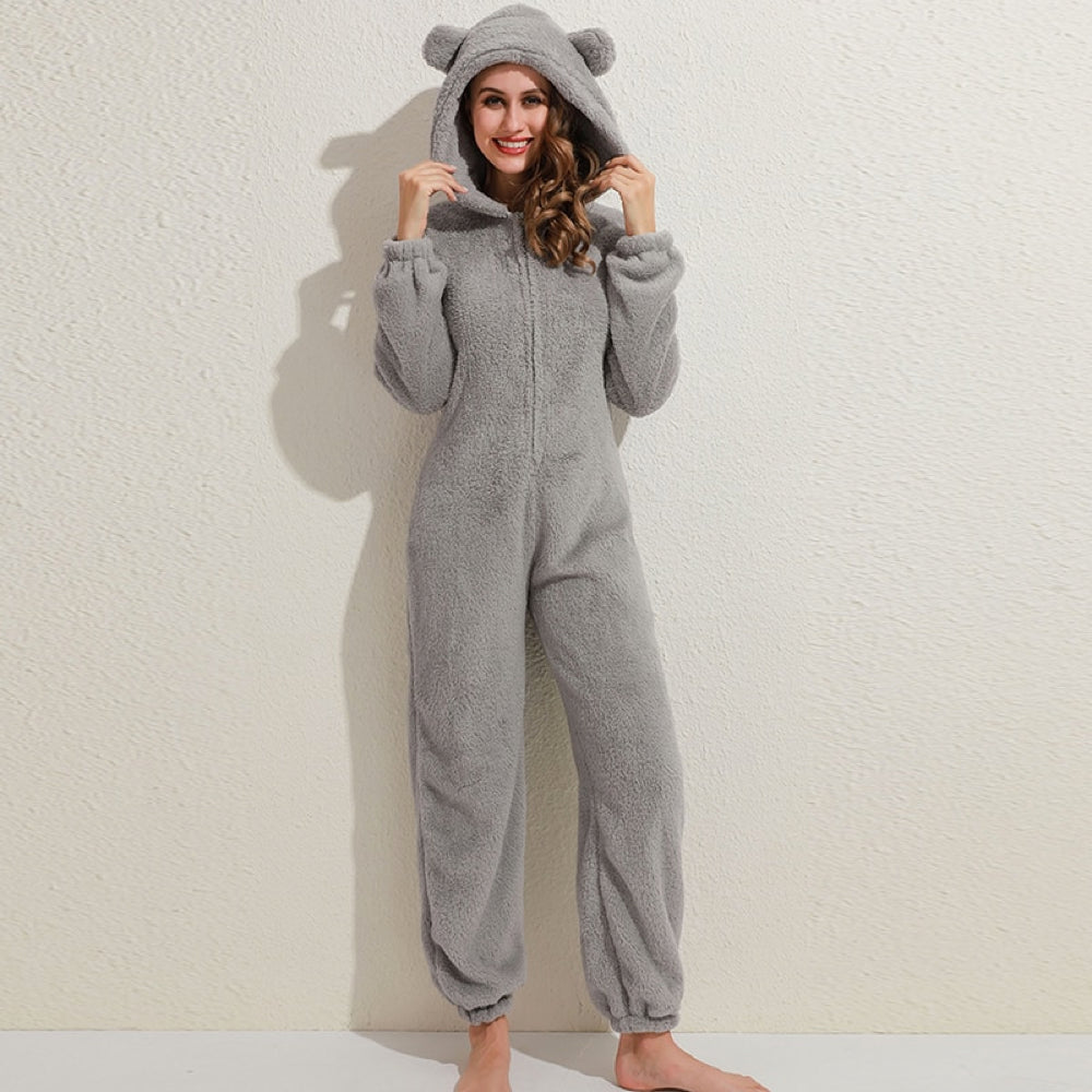 Onesie Jumpsuit til kvinder | Fleece Overalls | Schmusi