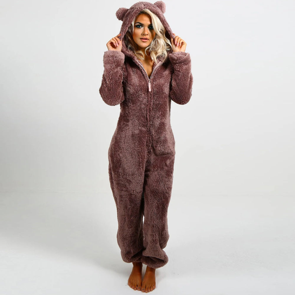 Onesie Jumpsuit til kvinder | Fleece Overalls | Schmusi