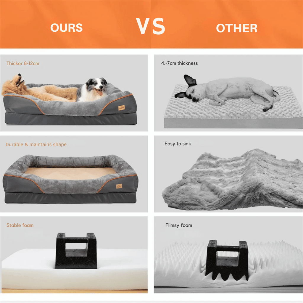Ortopædisk Memory Foam Hundeseng til Store Racer