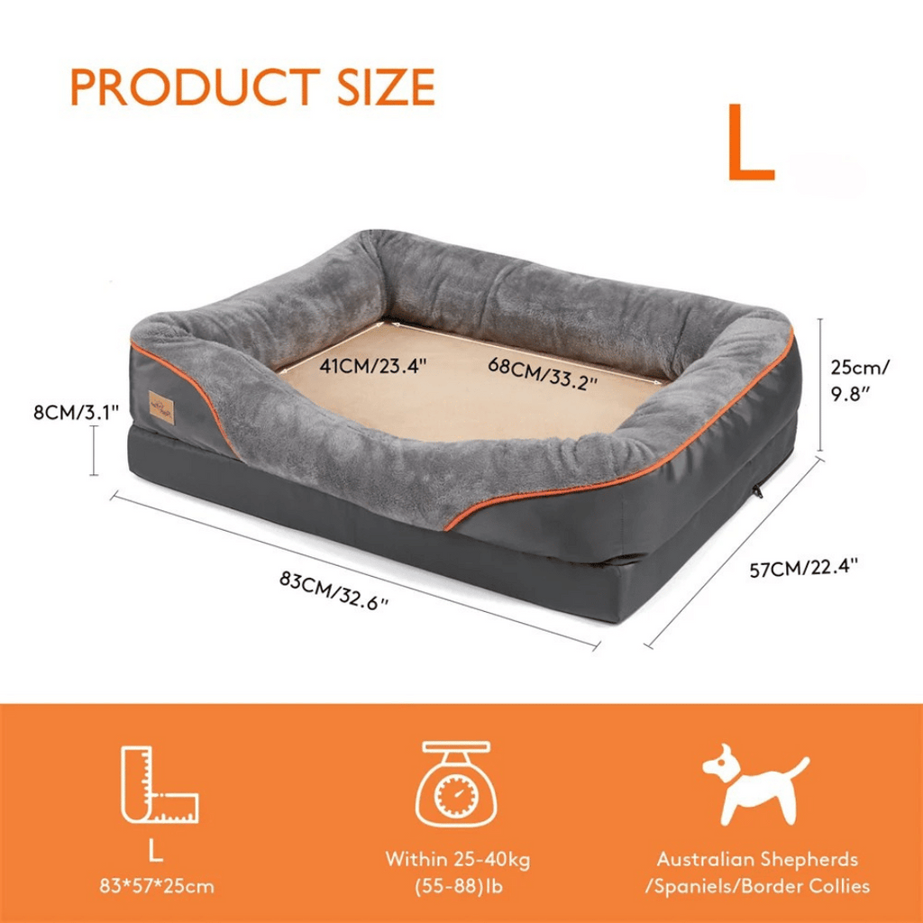 Ortopædisk Memory Foam Hundeseng til Store Racer
