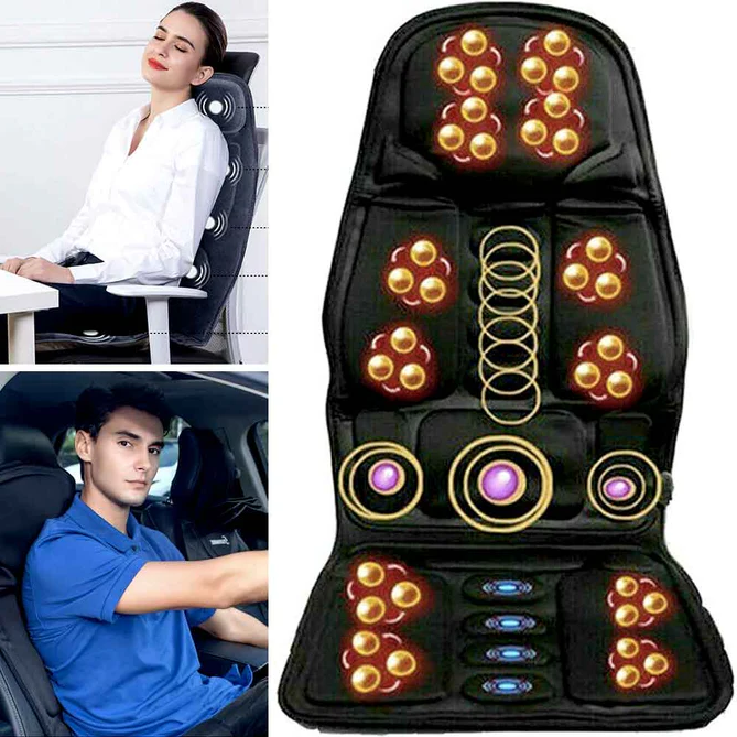 LumaRelief Elite Eight Motor Massagepude med Varm Ryg