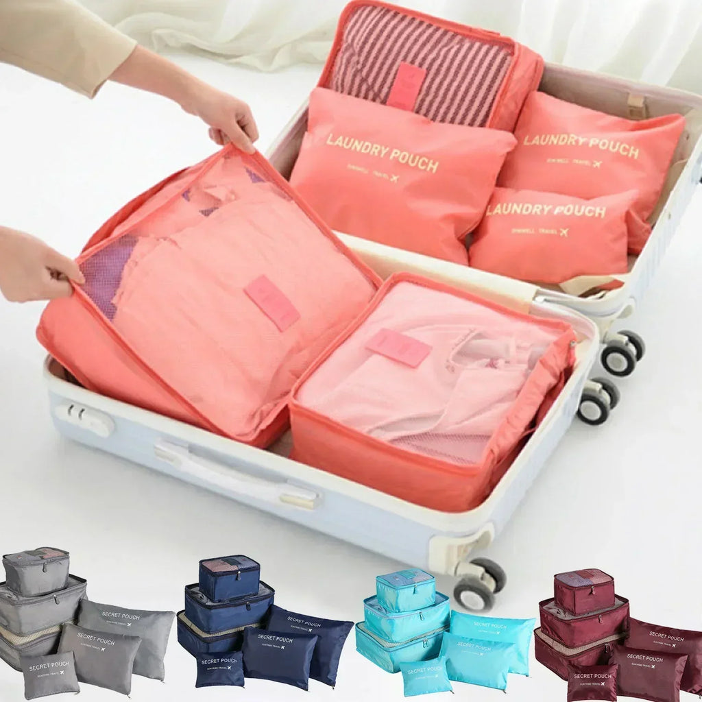 Packing Cubes | Kuffert Organizer | Rejsetasker Sæt til Orden og Oversigt | ReiseKlar