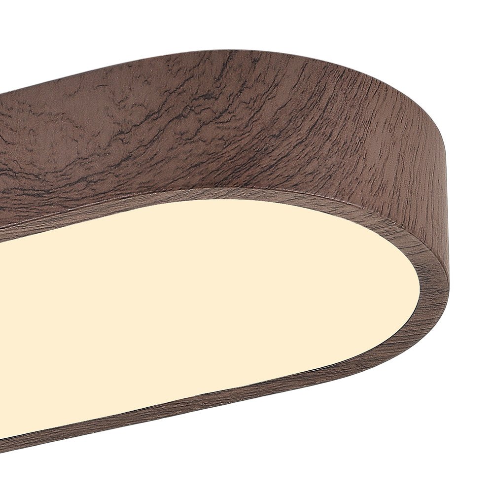 Nordic Glow LED Loftmontering Oval med Trædetalje