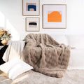 PlushHaven Faux Fur Vægtet Tæppe